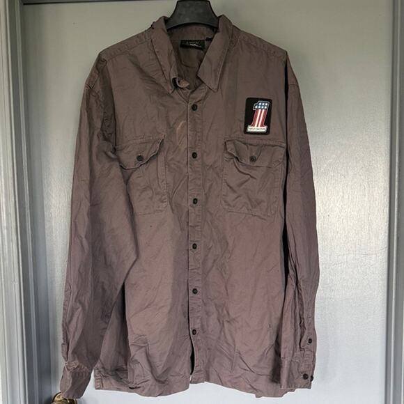 Harley Davidson Genuine Motorclothes Men Long Sleeve Button Shirt Embroidery 3XL - Picture 1 of 9